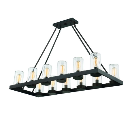Inman 12 Loftlampe 114 x 48 cm - Antik bronze/Klar
