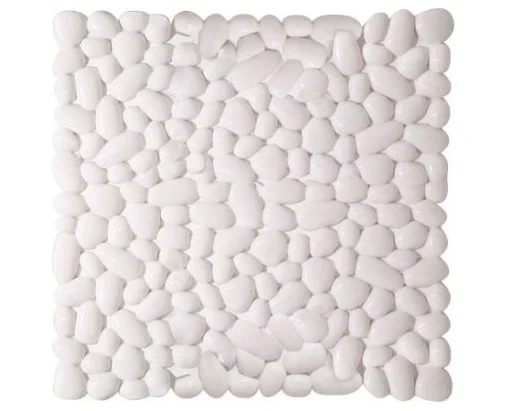 Skridsikker måtte til brusenichen 55x55 cm, hvid