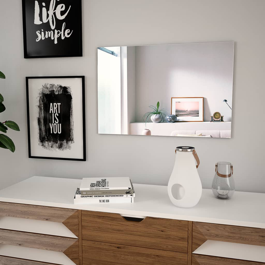 vidaXL vægspejl 60x40 cm rektangulær glas