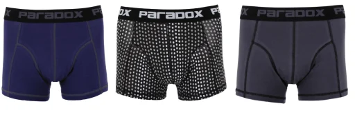 Paradox boxershorts 3-pak, 95 % bomuld, grey1, str. 2XL