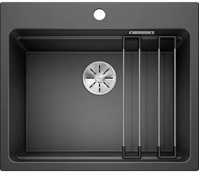 Blanco Etagon 6 UXI Køkkenvask 60x51 cm m/InFino kurveventil, Silgranit, antracit