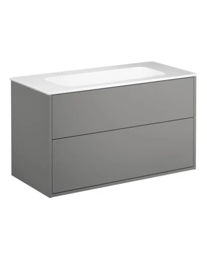 Gustavsberg Artic møbelpakke, 100x46,5 cm, grå/hvid