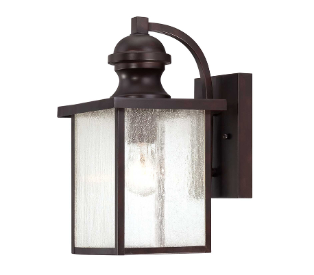 Newberry 1 Væglampe H34 cm - Antik bronze/Klar med dråbe effekt