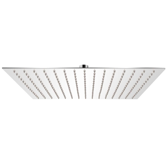 vidaXL brusehoved rustfrit stål 40x40 cm firkantet