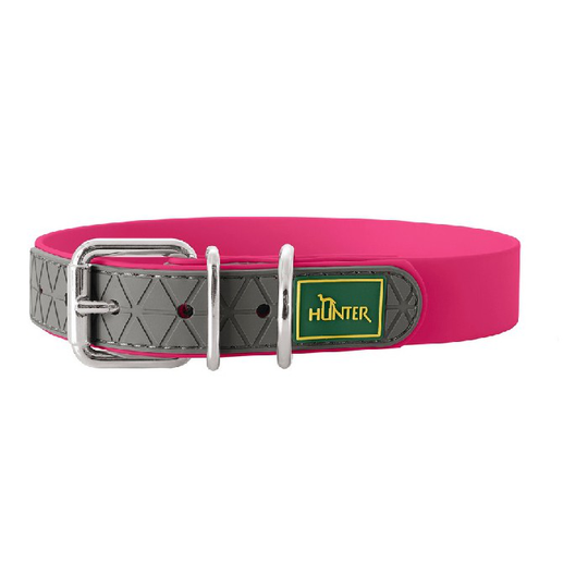 Hundehalsbånd Hunter Convenience Comfort Pink Størrelse S (27-35 cm)