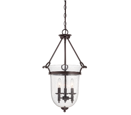 Trudy 3 Loftlampe Ø41 cm - Antik bronze/Klar med dråbe effekt