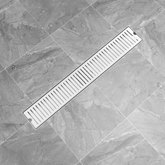 vidaXL gulvafløb 73x14 cm rustfrit stål
