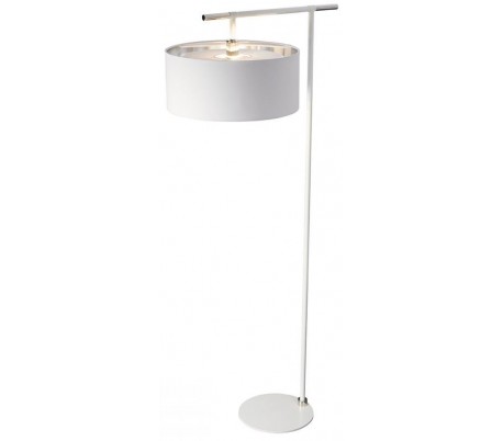 Balance Gulvlampe H161,6 cm 1 x E27 - Hvid/Poleret nikkel