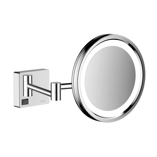 Hansgrohe AddStoris kosmetikspejl, LED-lys, krom