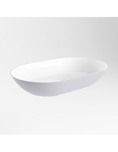 ONNI håndvask 55 x 35 cm Solid surface - Talkum/Svag grå