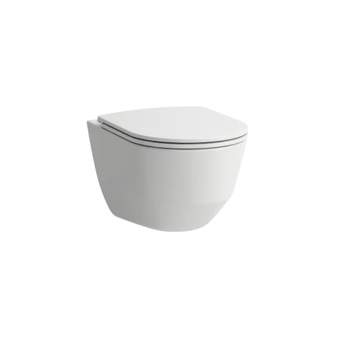 Laufen Pro, uden skyllekant væghængt toilet, toiletsæde, hvid