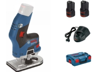 Bosch AKKUKANTFRÆSER GKF 12V-8 2X3AH L-BOXX - Uden batteri og oplader