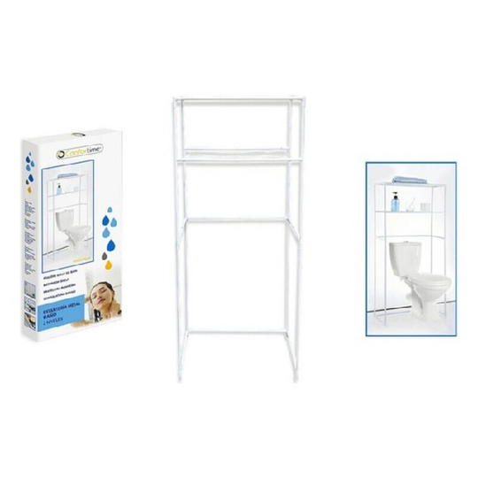 Badeværelse reol Confortime Metal (61 x 28 x 134 cm)