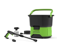 Greenworks 5104507, Stående, Batteri, 6 m, Højt tryk, 20 L, Sort, Grøn