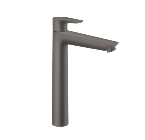 Hansgrohe Talis E 1-grebs håndvaskarmatur 240 u/bundventil, børstet sort krom