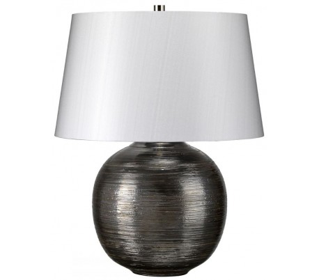 Caesar Bordlampe H55 cm 1 x E27 - Patineret sølv/Sølv