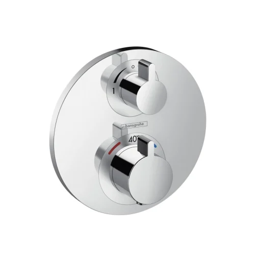 Hansgrohe Ecostat S brusebatteri t/indbygning m/omskifter, krom