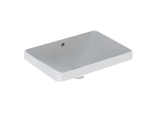 Geberit VariForm håndvask firkantet m/overløb 55x40 cm, med KeraTect
