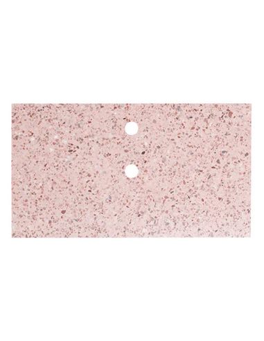 Marcel topplade med afløbshuller 80 x 45 cm terrazzo - Rosa