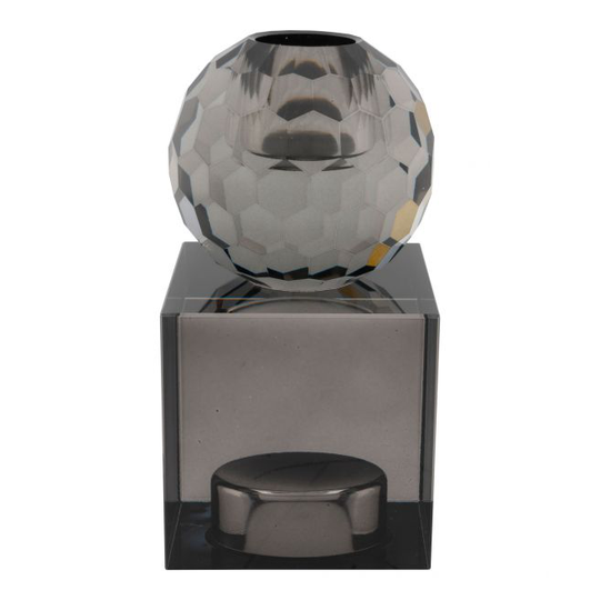 Lysestage i smoked glas - 4561041
