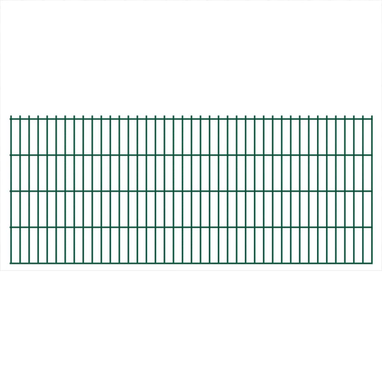 vidaXL havehegnspaneler 2D 2,008x0,83 m 4 m (total længde) grøn