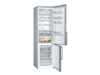 Bosch KGN397LEQ Serie | 4, Fritstående køle- fryseskab med fryserum i bunden, 203 x 60 cm, inox-look