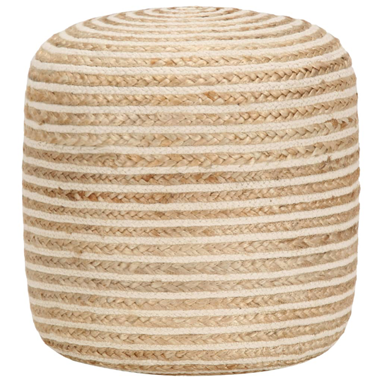 vidaXL håndlavet puf 40 x 45 jute