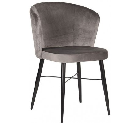 Wave spisebordsstol i velour H85 cm - Grå