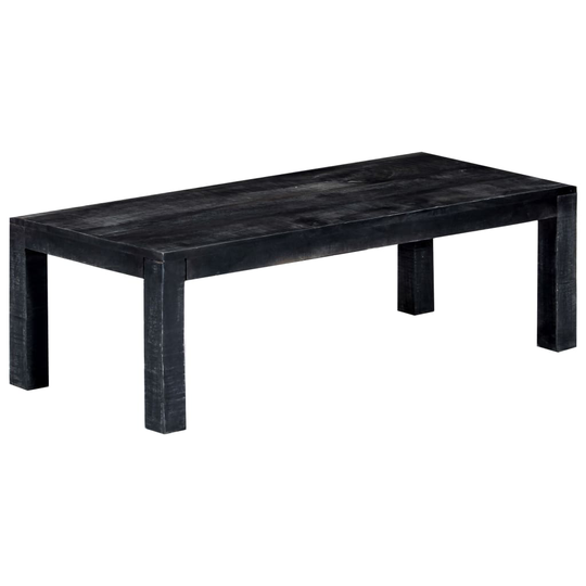 vidaXL sofabord sort 110 x 50 x 35 cm massivt mangotræ