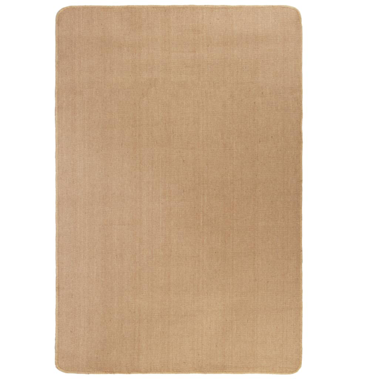 vidaXL jutetæppe med latexunderside 120 x 180 cm naturlig