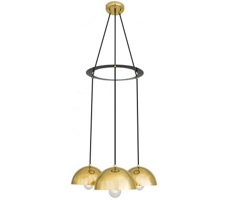 Poa lysekrone Ø45 cm 3 x E27 - Poleret messing