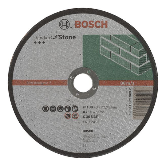 Bosch Skæreskive Sten 180x3mm Std - 2608603179