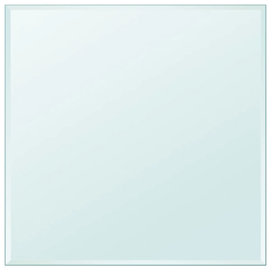 vidaXL bordplade hærdet glas firkant 800 x 800 mm