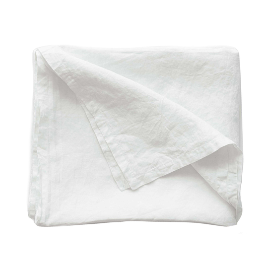 Tell Me More Borddug, 160x330 cm, bleached white