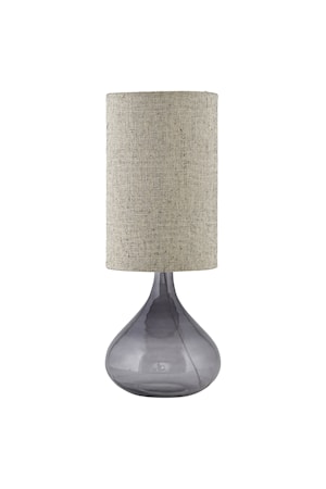 Bordlampe Med Ø 26x34 cm - Grå
