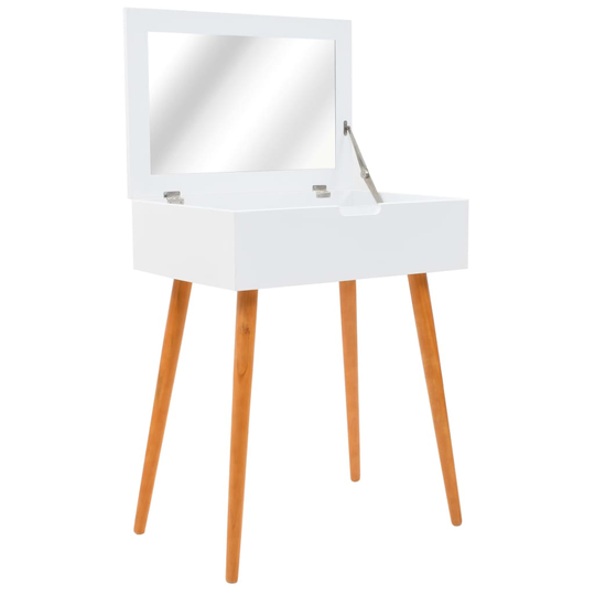 vidaXL sminkebord med spejl MDF 60 x 40 x 75 cm