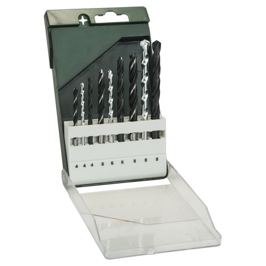 Bosch Borsæt Metal HSS-R/mur-/træbor 9stk - 2609255483