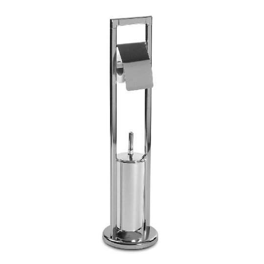 Toiletbørste Versa Metal Chromsalt (19 x 19 x 75 cm)