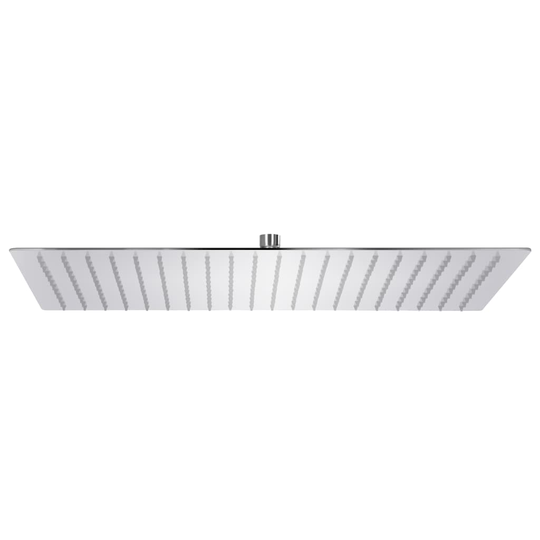 vidaXL regnbrusehoved 50x30 cm rektangulær rustfrit stål 304