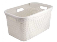Curver Style 144876, 45 L, Rektangulær, Rattan, Hvid, CE, 592 mm