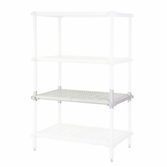 Fødevarereol komplet hylde d60x120cm
