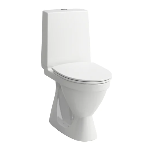 Laufen Rigo toilet med skjult S-lås, hvid