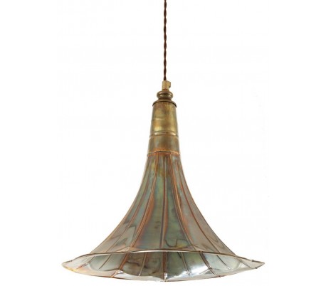 Grammophone loftslampe Ø33 cm 1 x E27 - Antik messing