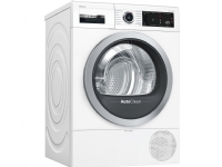 Bosch Serie 8 WTX87M00, Fritstående, Front-læsning, Varmepumpe, Hvid, Dreje, Berøring, Højre