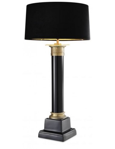 Monaco Bordlampe H83 cm 1 x E27 - Sort/Antik messing