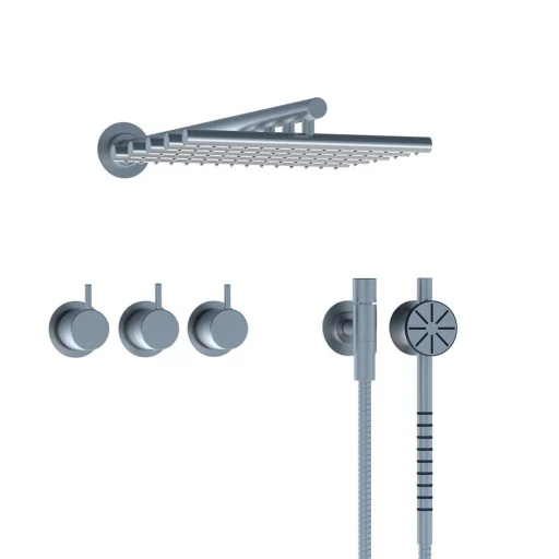 Vola 5471S-051 brusebatteri, rustfrit stål