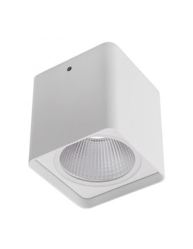 XIA Påbygningsspot i aluminium 9,5 x 9,5 cm 1 x 20W COB LED - Mat hvid
