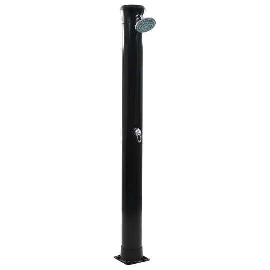 vidaXL soldrevet bruser 196 cm 40 l sort