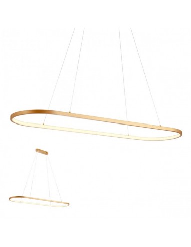 LAP Loftlampe i aluminium 120,4 x 35,4 cm 50W LED - Mat bronze