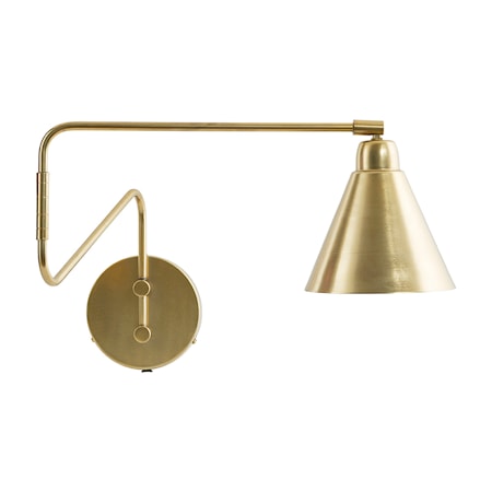 Game Væglampe Messing/Hvid 15 cm
